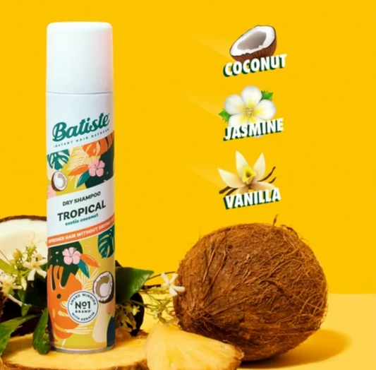 Bastiste Dry Shampoo, Tropical Coconut & Exotic 3.8oz