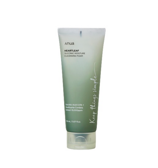 Anua Heartleaf Succinic Moisture Cleansing Foam 150ml