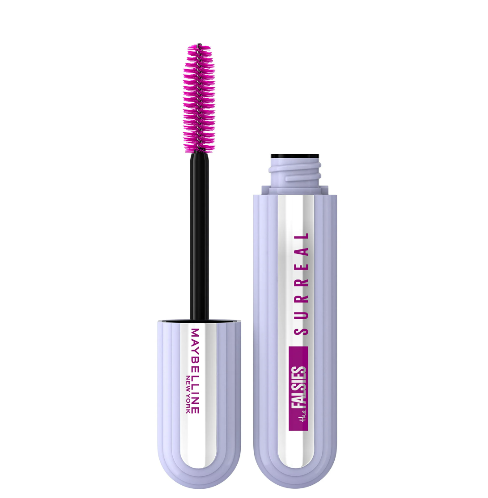 Maybelline The Falsies Surreal Extensions Washable Mascara, Volumizing, Lengthening Mascara Make Up, Very Black