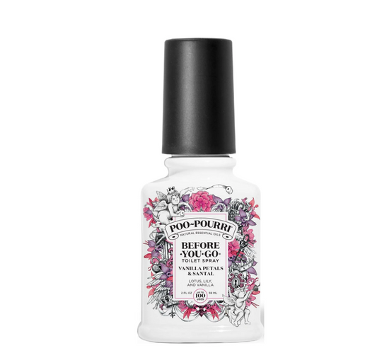 Poo-Pourri Before-You-Go Toilet Spray, Vanilla Petals and Santal, 2oz- Lotus, Lily, Vanilla