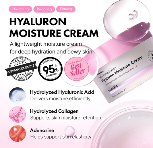Hanskin Hyaluron Moisture Cream – K-Beauty (1.69 fl oz)