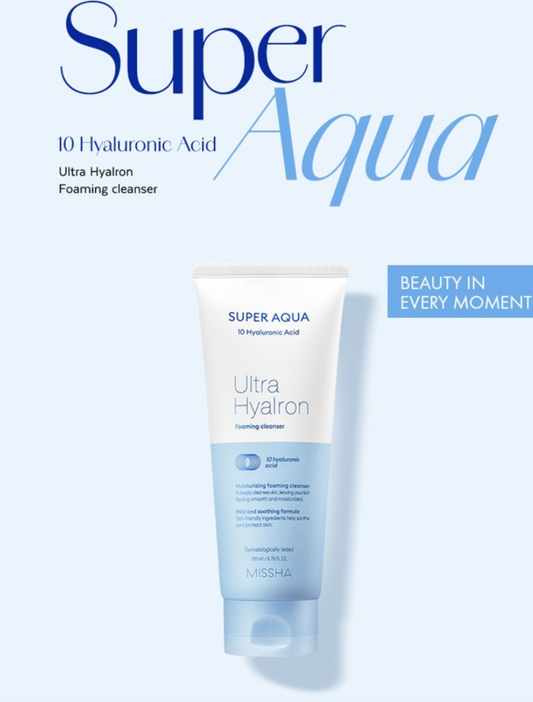 Missha Super Aqua Ultra Hyalron Foaming Cleanser 200ml