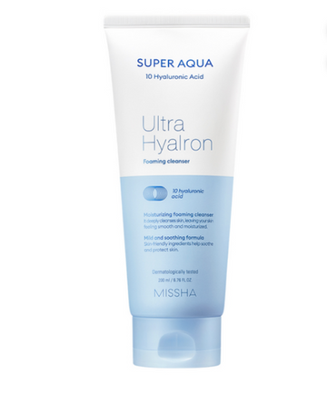 Missha Super Aqua Ultra Hyalron Foaming Cleanser 200ml