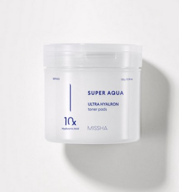 Missha Super Aqua Ultra Hyalron Toner Pads 180g (90 Pads)