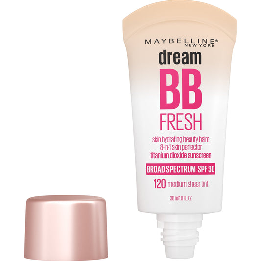 Maybeline Dream Fresh 8 in 1 Skin Perfector BB Cream, Light Medium, 1 Fl Oz